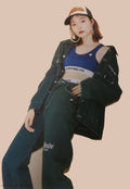 A BATHING APE Ladies' CHAMPION HIGHWAIST TWILL PANTS