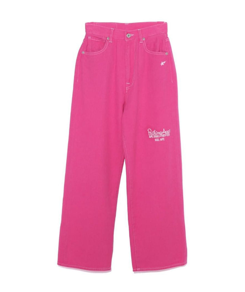A BATHING APE Ladies' CHAMPION HIGHWAIST TWILL PANTS
