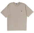 A BATHING APE APE HEAD ONE POINT RELAXED FIT POCKET TEE
