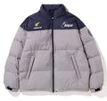 A BATHING APE SOCCER GAME GRAPHIC RELAXED DOWN JACKET