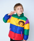 A BATHING APE BAPE KIDS BABY MILO COLOR BLOCK PLUSH DOLL JACKET