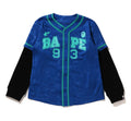 A BATHING APE BAPE KIDS BAPE LAYERED BASEBALL SHIRT