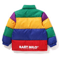 A BATHING APE BAPE KIDS BABY MILO COLOR BLOCK PLUSH DOLL JACKET