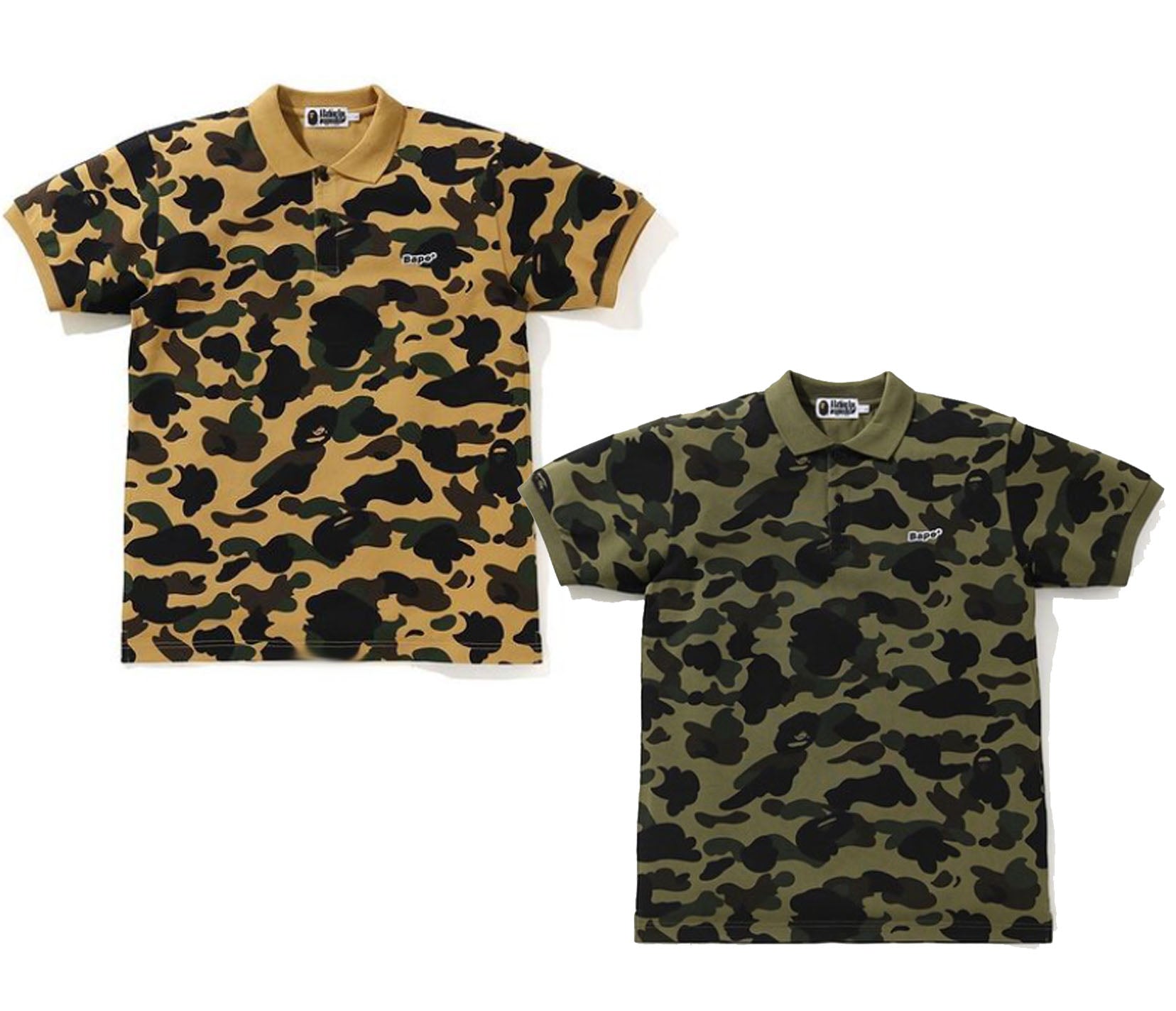 bape camo polo