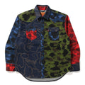 A BATHING APE BAPE x Levi's MULTI COLOR CAMO SHIRT