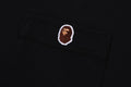 A BATHING APE APE HEAD ONE POINT POCKET TEE