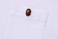 A BATHING APE APE HEAD ONE POINT POCKET TEE