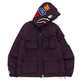 A BATHING APE MULTI POCKET SHARK HOODIE JACKET