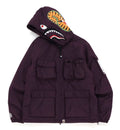 A BATHING APE MULTI POCKET SHARK HOODIE JACKET