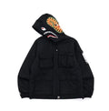A BATHING APE MULTI POCKET SHARK HOODIE JACKET