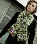 A BATHING APE CANADA GOOSE x BAPE CONCEPTS ABC CAMO DOWN SCARF