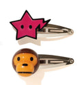 A BATHING APE BAPE KIDS BABY MILO STA HAIR CLIP SET