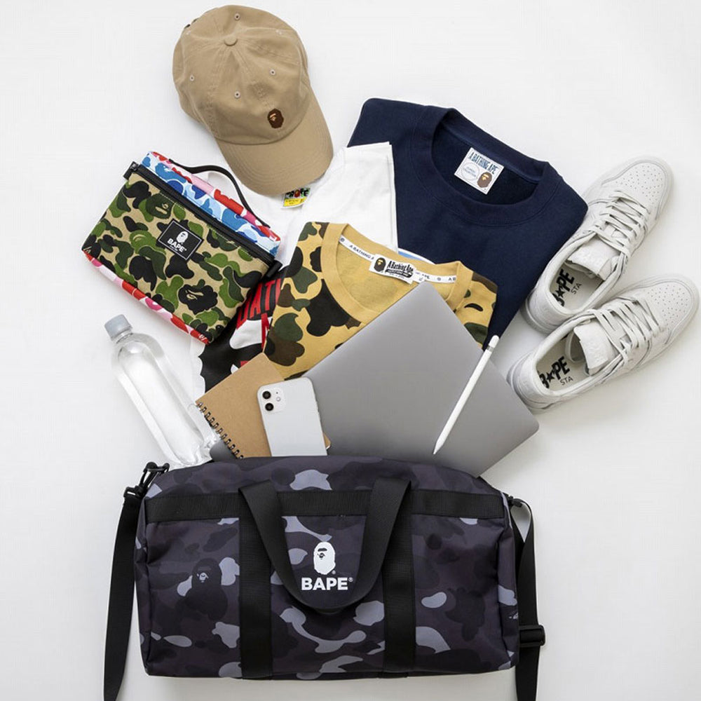 Bape, Bags, A Bathing Ape Bape Camo Duffel Gym Travel Bag