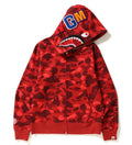 A BATHING APE COLOR CAMO SHARK HOODIE