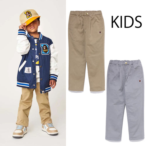 A BATHING APE BAPE KIDS TUCK CHINO PANTS ( KIDS & JUNIOR )