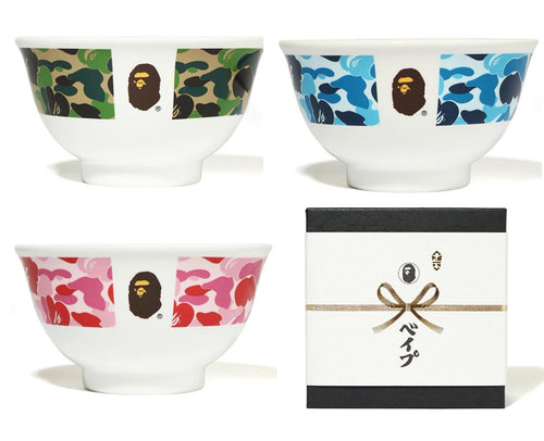 A BATHING APE ABC CAMO JAPANESE RICE BOWL - happyjagabee store