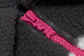 A BATHING APE - APEE PATTERN SHERPA FLEECE HOODIE JACKET Black