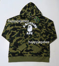 A BATHING APE 1ST CAMO COLLEGE PULLOVER HOODIE - happyjagabee store