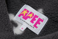 A BATHING APE - APEE PATTERN SHERPA FLEECE HOODIE JACKET Black