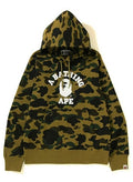 A BATHING APE 1ST CAMO COLLEGE PULLOVER HOODIE - happyjagabee store