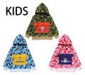A BATHING APE ABC CAMO BIG POCKET PULLOVER HOODIE ( KIDS & JUNIOR )