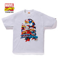 A BATHING APE BAPE x MARVEL CAMO CAPTAIN AMERICA TEE