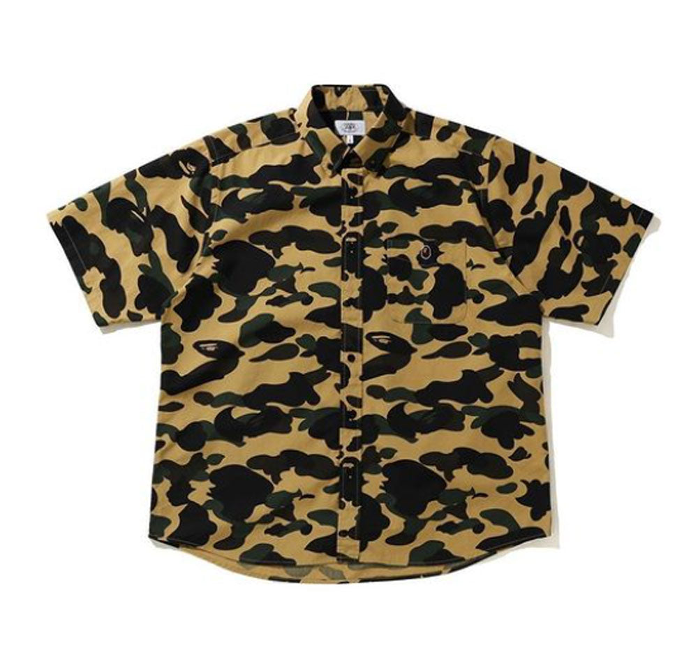 BAPE 1st Camo Busy Works Tee (SS21) Black/Yellow