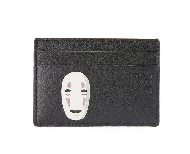 LOEWE x Spirited Away No-Fcae Kaonashi plain cardholder in classic calfskin