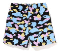 A BATHING APE Ladies' NEW MULTI CAMO OVERSIZED SWEAT SHORTS