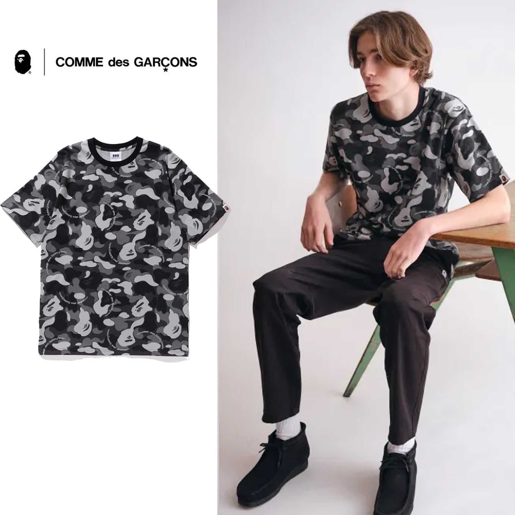 A BATHING APE × COMME des GARCONS CDG OSAKA x BAPE TEE #3 OSAKA LIMITED