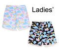 A BATHING APE Ladies' NEW MULTI CAMO OVERSIZED SWEAT SHORTS