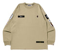 A BATHING APE MULTI LABEL RELAXED FIT L/S TEE
