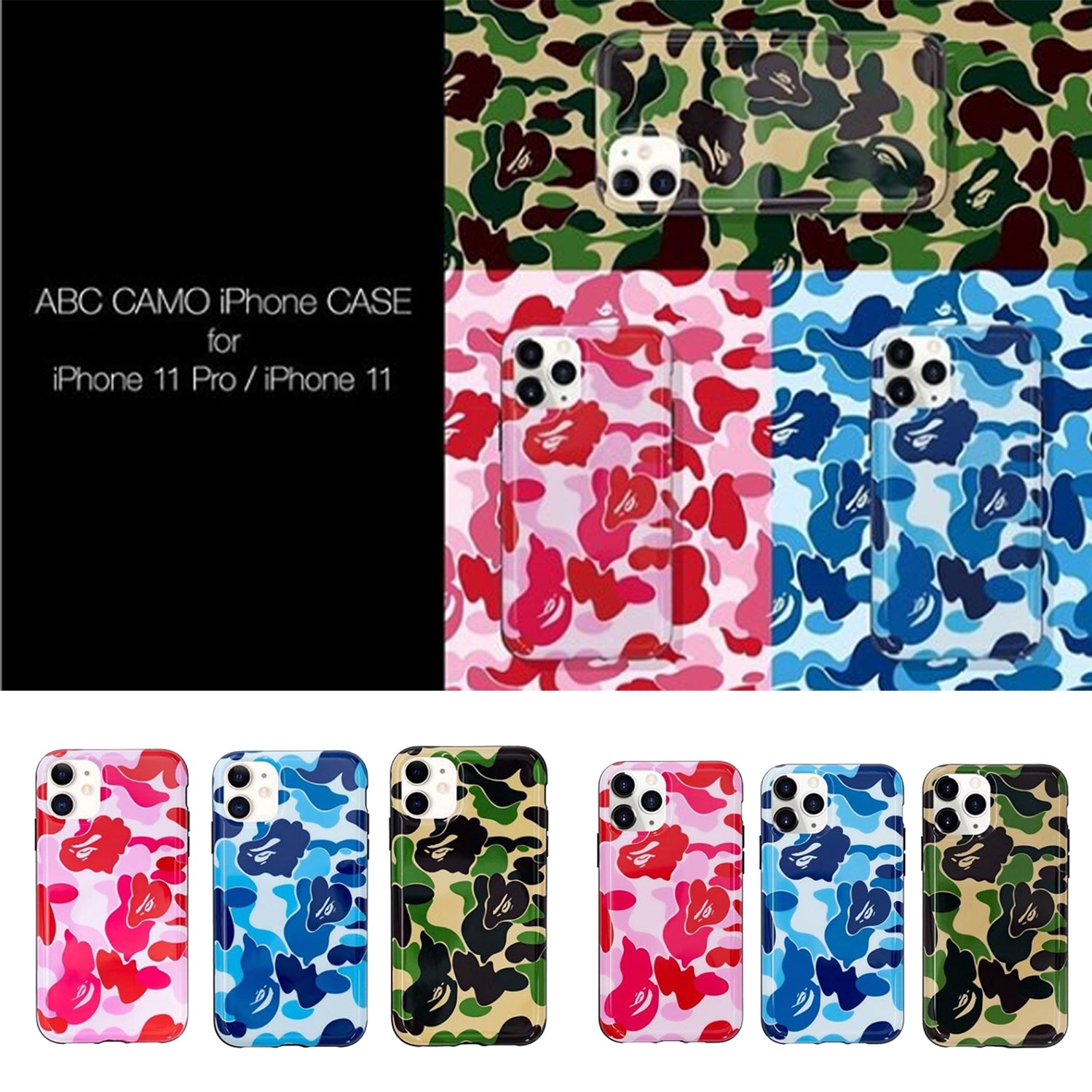 A BATHING APE ABC CAMO iPhone CASE for iPhone 11 Pro iPhone 11