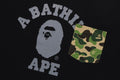 A BATHING APE ABC CAMO COLLEGE POCKET RELAXED TEE