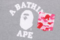 A BATHING APE ABC CAMO COLLEGE POCKET RELAXED TEE