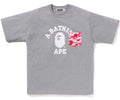 A BATHING APE ABC CAMO COLLEGE POCKET RELAXED TEE