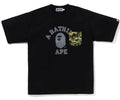 A BATHING APE ABC CAMO COLLEGE POCKET RELAXED TEE