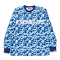 A BATHING APE ABC CAMO MESH RELAXED L/S TEE