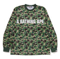 A BATHING APE ABC CAMO MESH RELAXED L/S TEE