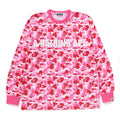 A BATHING APE ABC CAMO MESH RELAXED L/S TEE