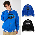 A BATHING APE APE RELAXED FIT NYLON VARSITY JACKET