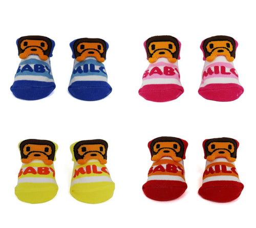 A BATHING APE BAPE KIDS BABY MILO BABY SOCKS