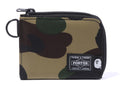 A BATHING APE PORTER 1ST CAMO MINI WALLET