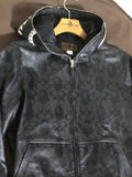 BAPE x COACH LEATHER SHARK HOODIE JACKET - happyjagabee store