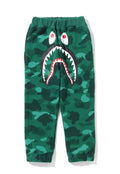 A BATHING APE BAPE KIDS COLOR CAMO SHARK SWEAT PANTS