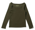 A BATHING APE Ladies' APE HEAD ONE POINT RIB L/S TEE