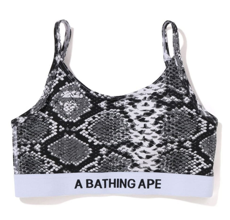 A BATHING APE Ladies' BAPE SNAKE PATTERN SPORT BRA