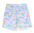 A BATHING APE Ladies' NEW MULTI CAMO OVERSIZED SWEAT SHORTS