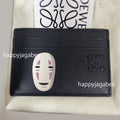 LOEWE x Spirited Away No-Fcae Kaonashi plain cardholder in classic calfskin