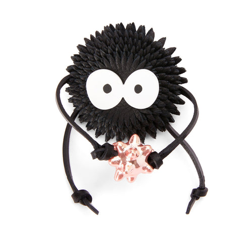 LOEWE x Spirited Away Dust bunny Susuwatari stud charm in classic calfskin